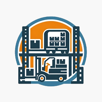 dall·e 2024 02 19 12.55.33 create an icon that represents the warehouse process of 'storage' in a style consistent with the second image of the previous 'receiving' icons. the i